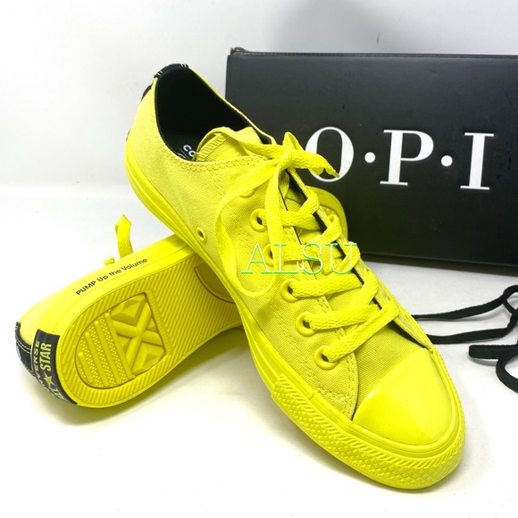 Converse x OPI Ctas Low Canvas Zink Yellow Women’s - Picture 12 of 12